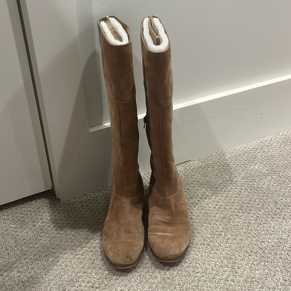 Sole Society Carlie Knee High Suede Boots